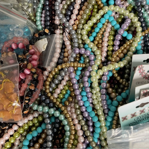 Beads Other - Colorful Bead Strands for Jewelry Making bulk misc all beads. Lot 1